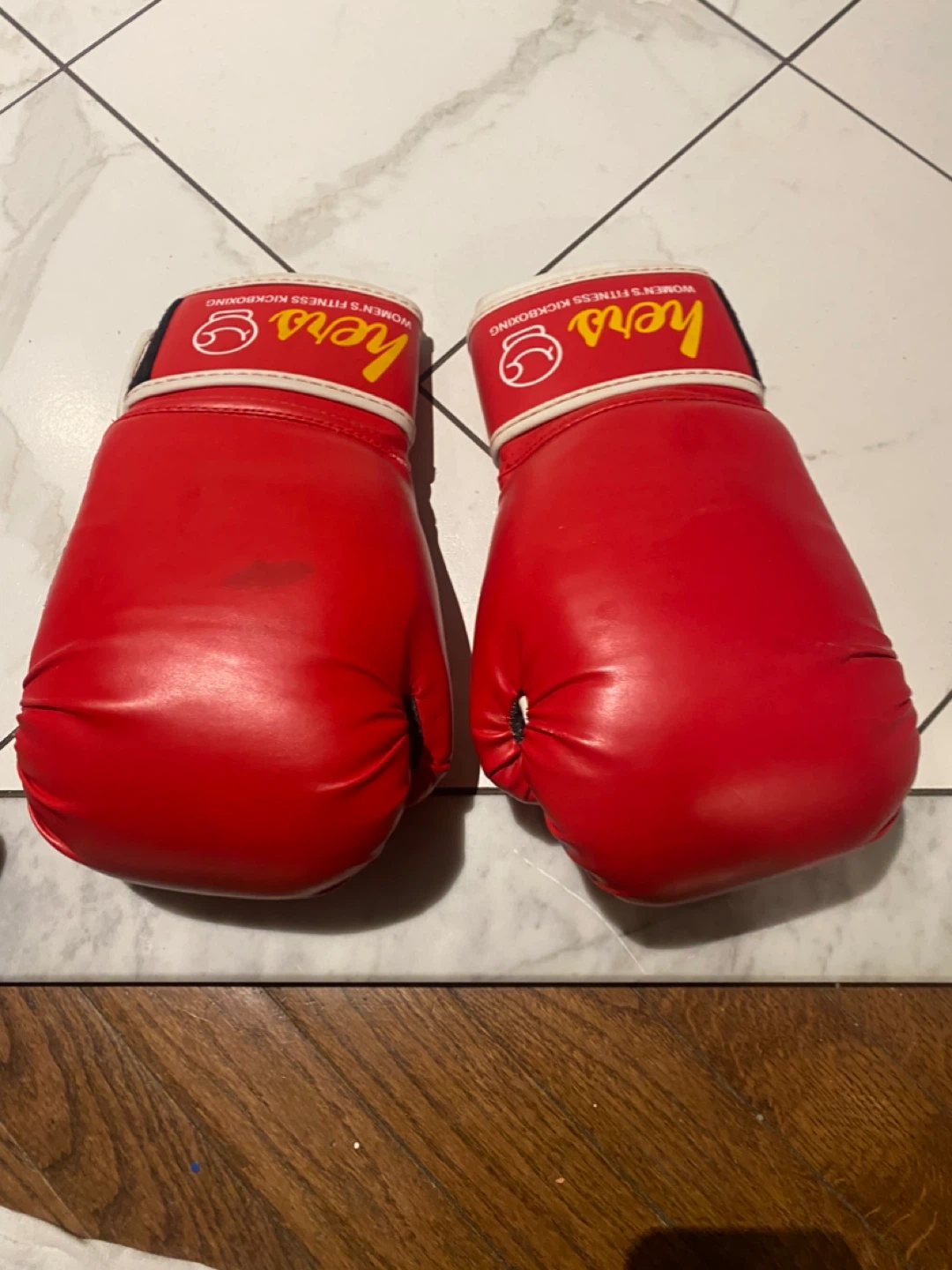 Red Hers Women's Fitness Kickboxing Gloves - photo 2