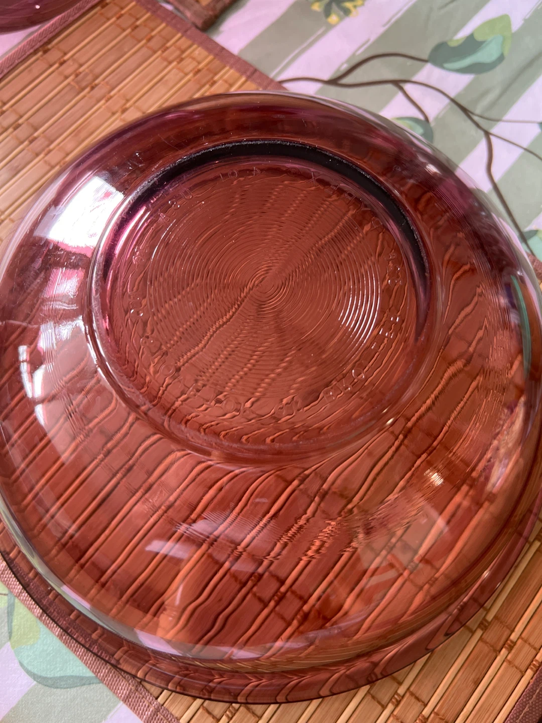 Set of 3 Amber Glass Mixing Bowls