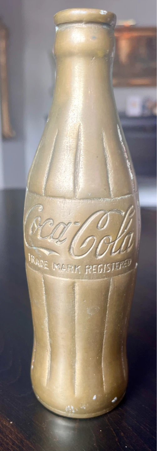 🥕Vintage Coca-Cola Bottle Brass Trinket Dish - photo 2