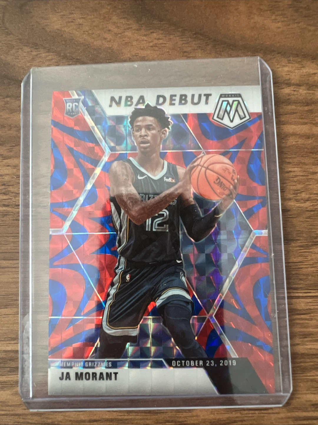 2019-20 Panini Mosaic Ja Morant RC NBA Debut Card