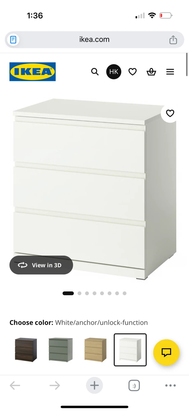 NEW Ikea 3-Drawer Dresser | MOVE OUT SALE!