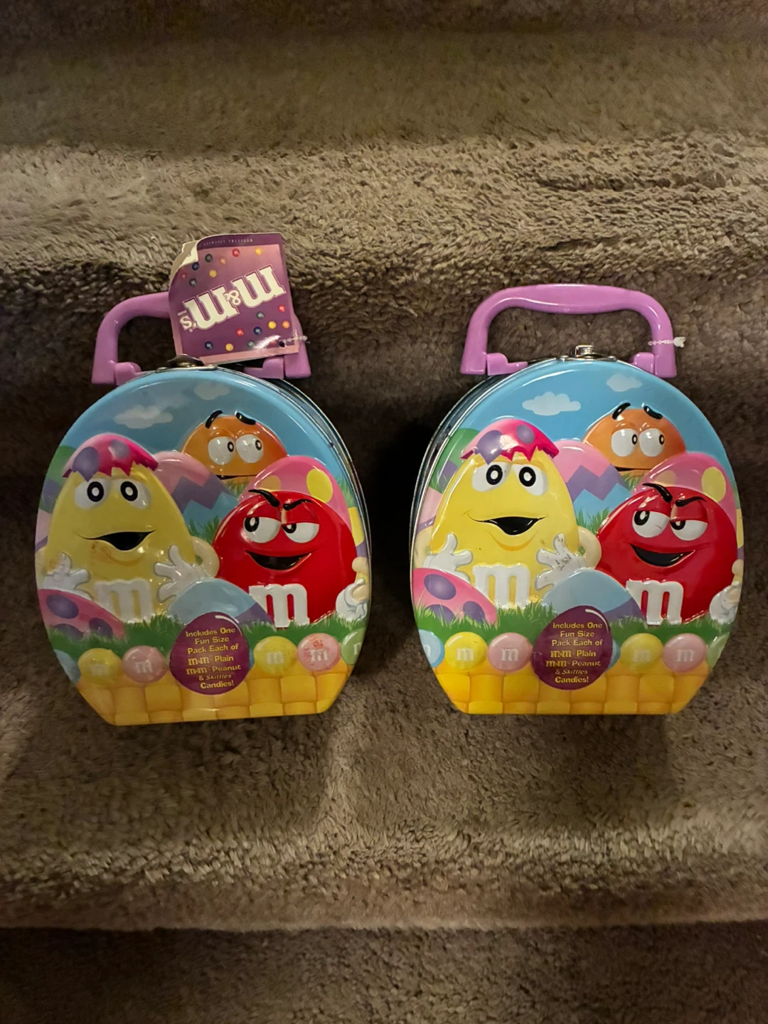 M&M's Easter Egg Tin with Handle (Set of 2) - photo 2