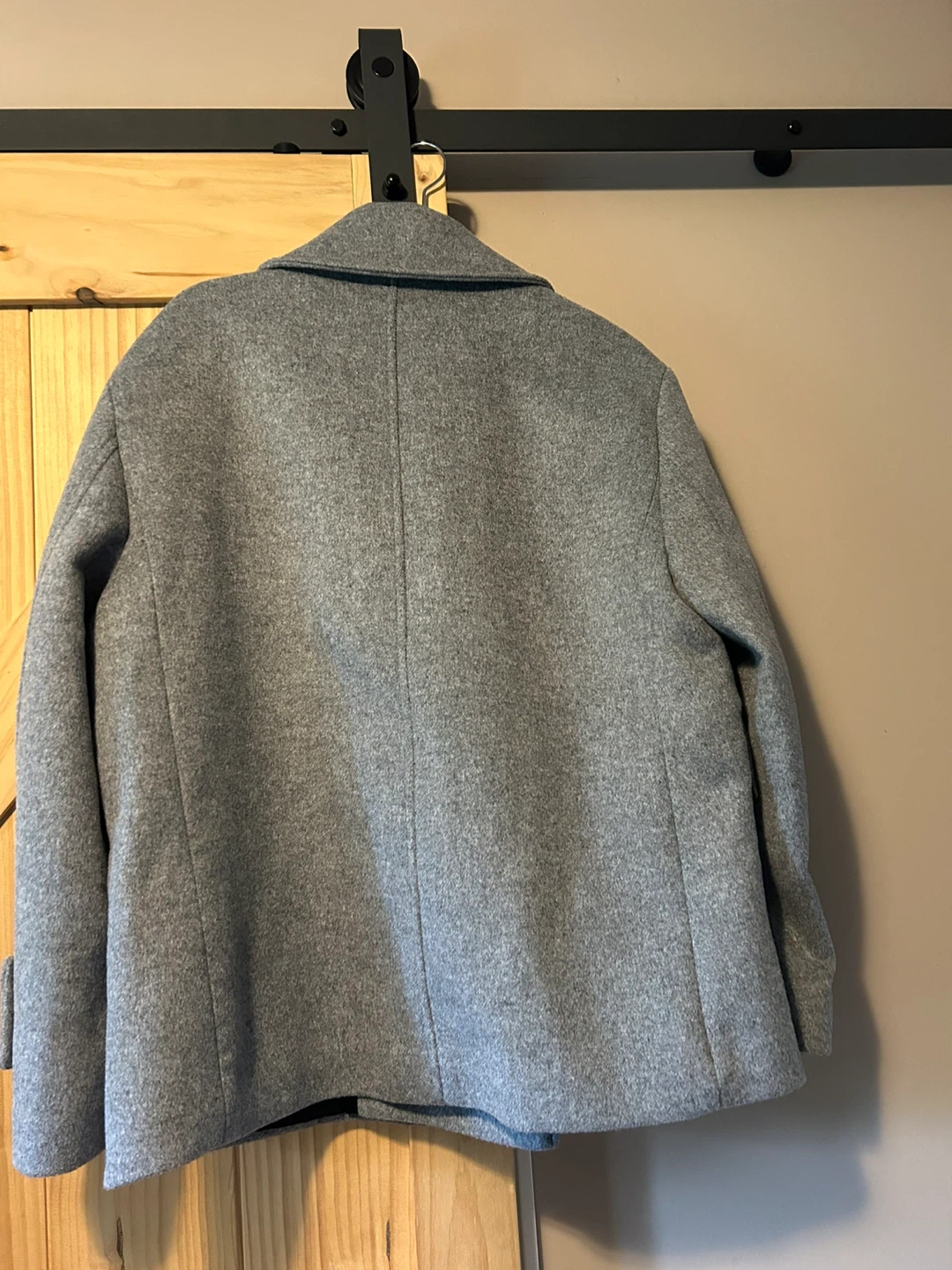 Club Monaco Grey Double-Breasted Wool Blend Coat - photo 3