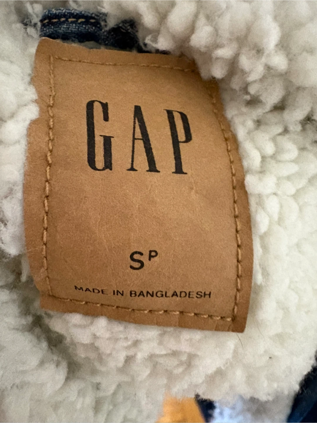 GAP Sherpa Lined Denim Jacket - Size S - photo 2