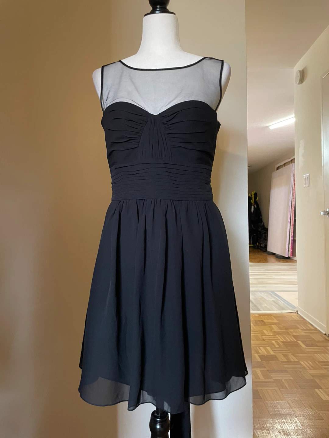 BCBGMAXAZRIA Black Sheath Dress Size 10