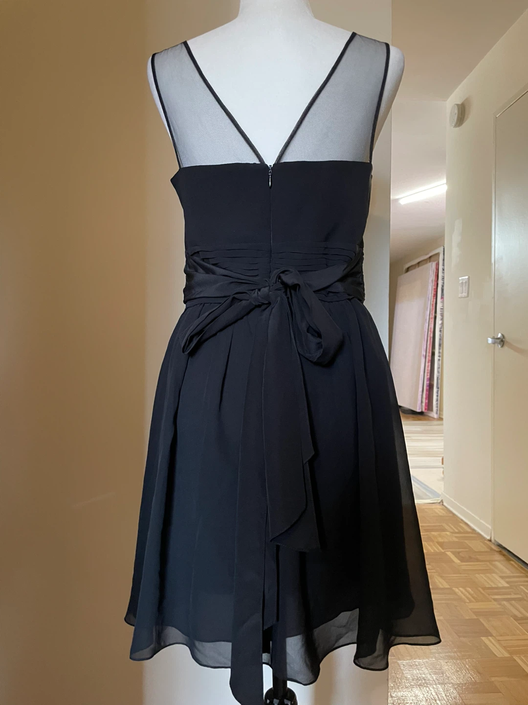 BCBGMAXAZRIA Black Sheath Dress Size 10 - photo 2