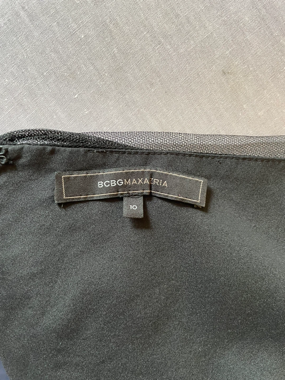 BCBGMAXAZRIA Black Sheath Dress Size 10 - photo 3
