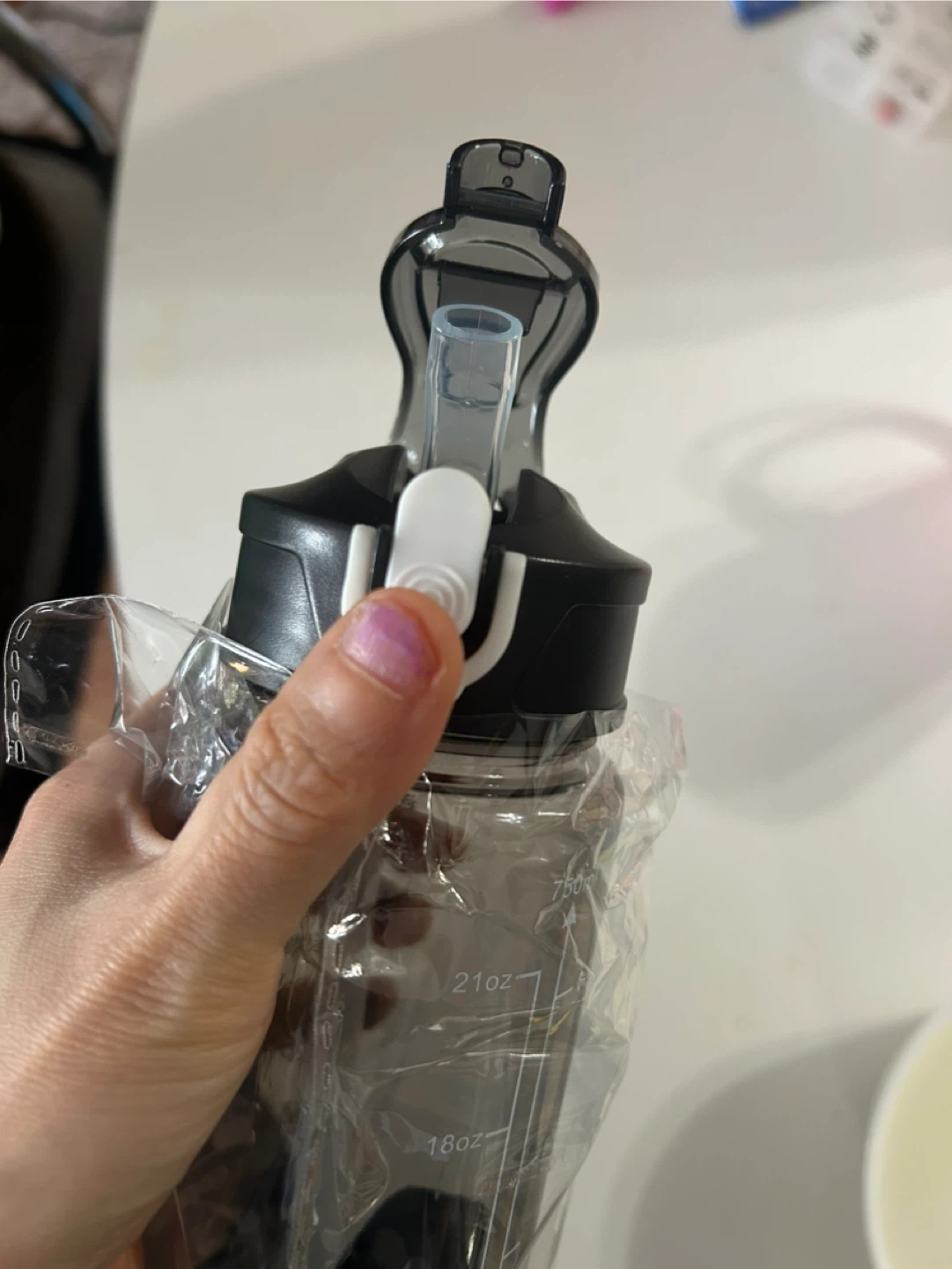 Brand New 750ml Water Bottle with Straw - photo 5