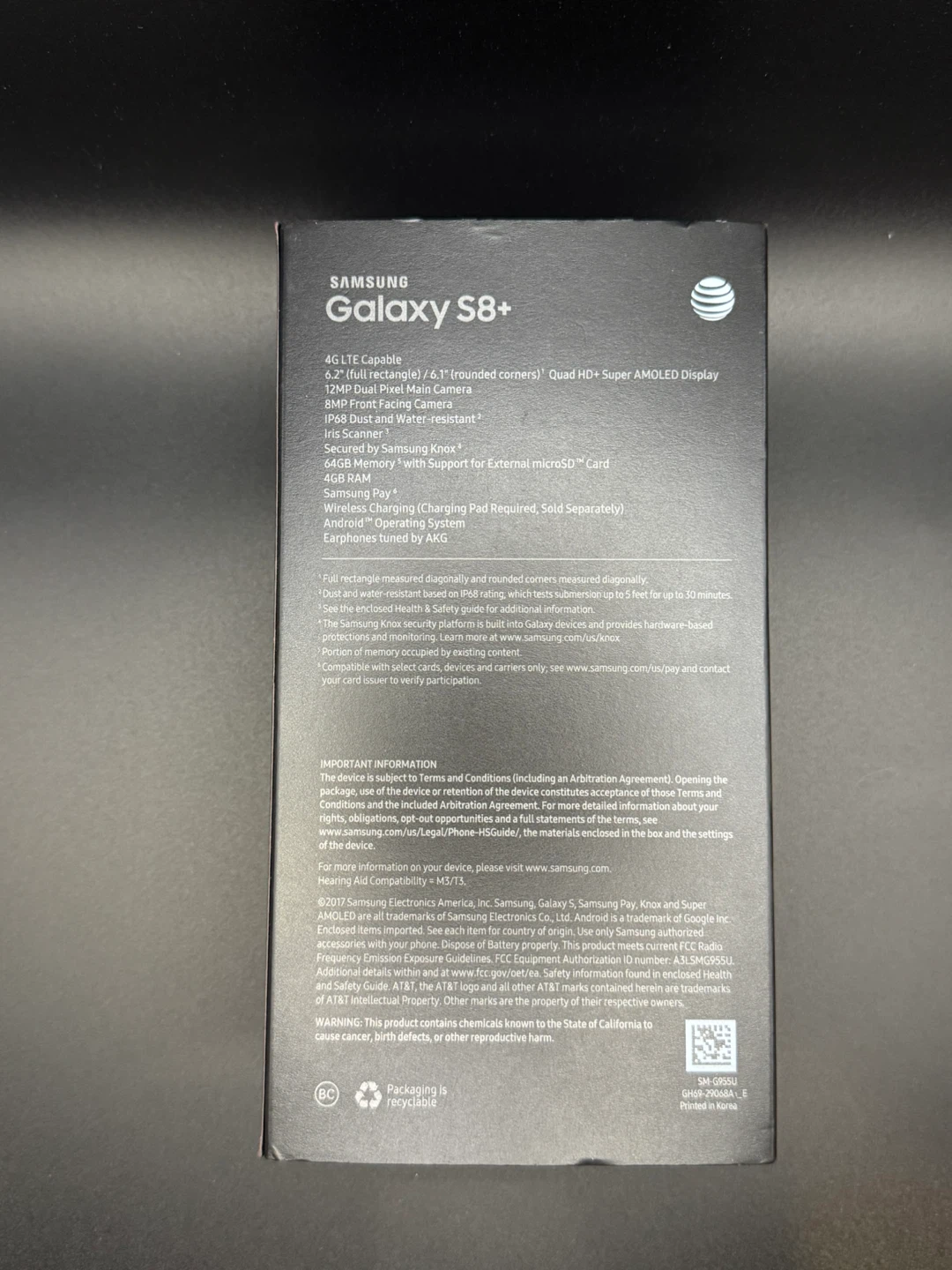 Samsung S8+ Empty Box 🥕 - photo 4