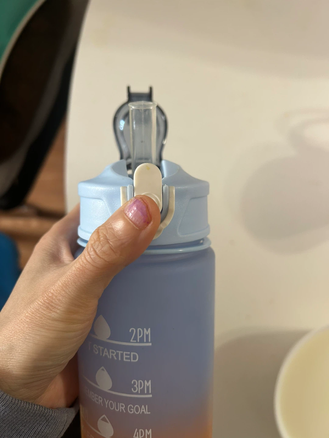 750ml Motivational Water Bottle with Straw - photo 4