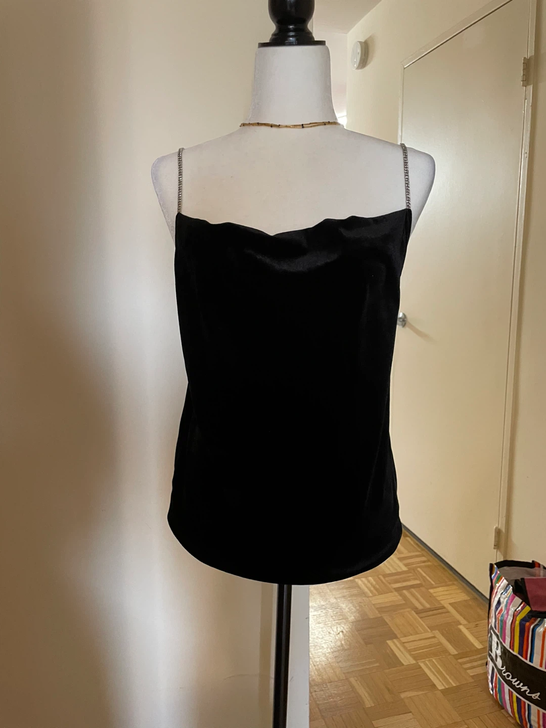 MANGO top rhinestone Straps