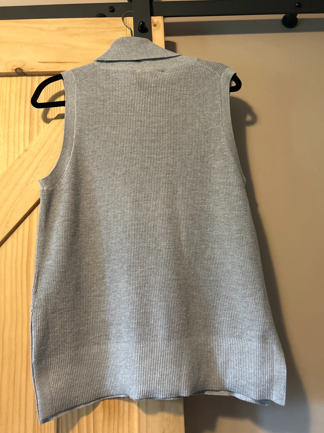 Michael Kors Grey Ribbed Turtleneck Sleeveless Sweater - photo 2