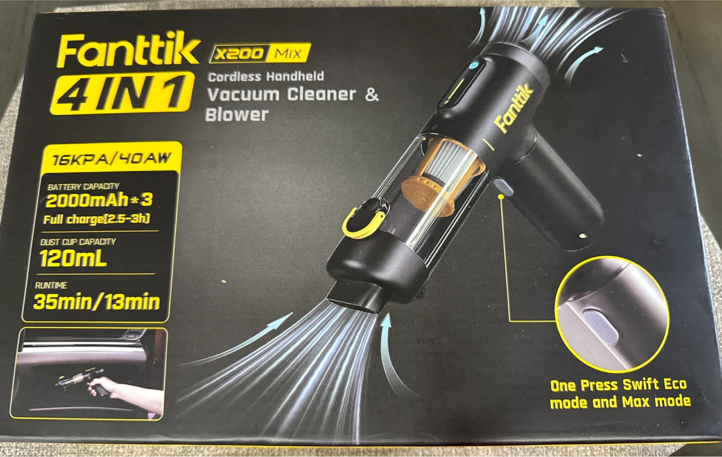 Fanttik X200 Mix 4-in-1 Cordless Handheld Vacuum