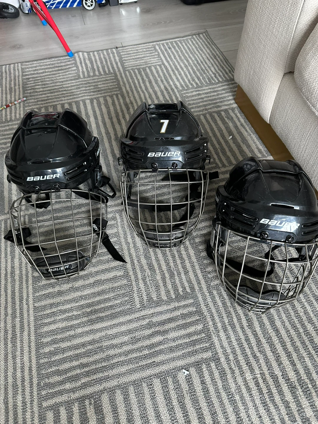 Bauer Hockey Helmets with Cages