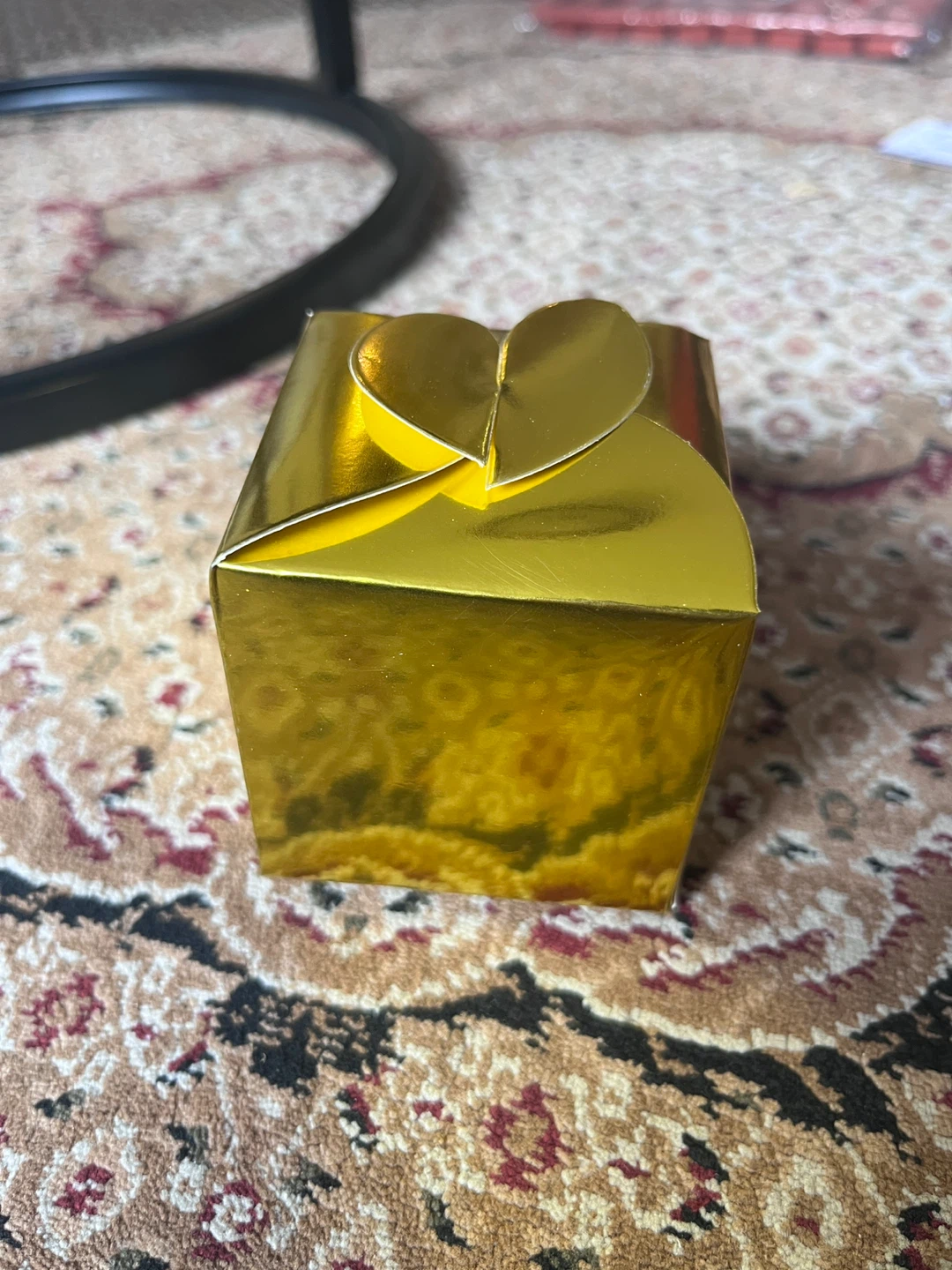 Gold Gift Box with Heart Clasp (59 all in total unmade)