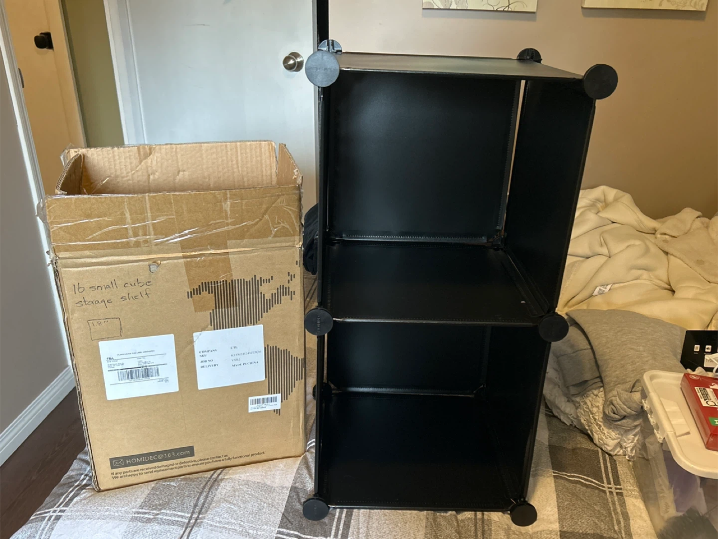 HOMIDEC 16 Small Cube Storage Shelf Unit