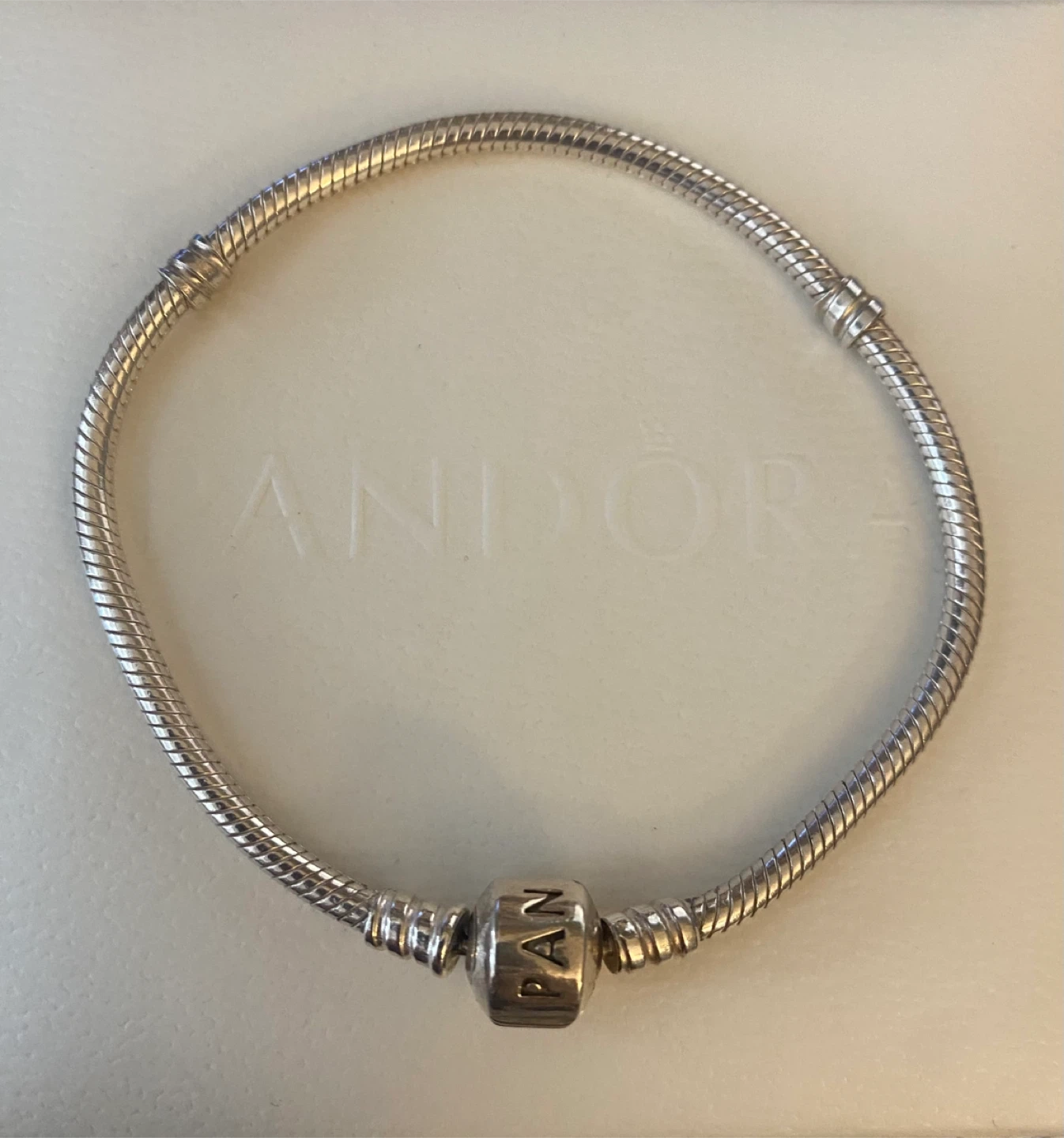 Pandora Sterling Silver Moments Bracelet with Clasp - photo 3