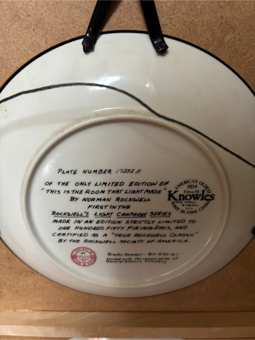 Norman Rockwell Limited edition plate Series - photo 4
