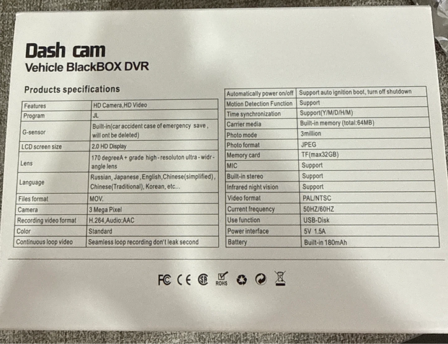 Dash cam Vehicle BlackBOX DVR - photo 2