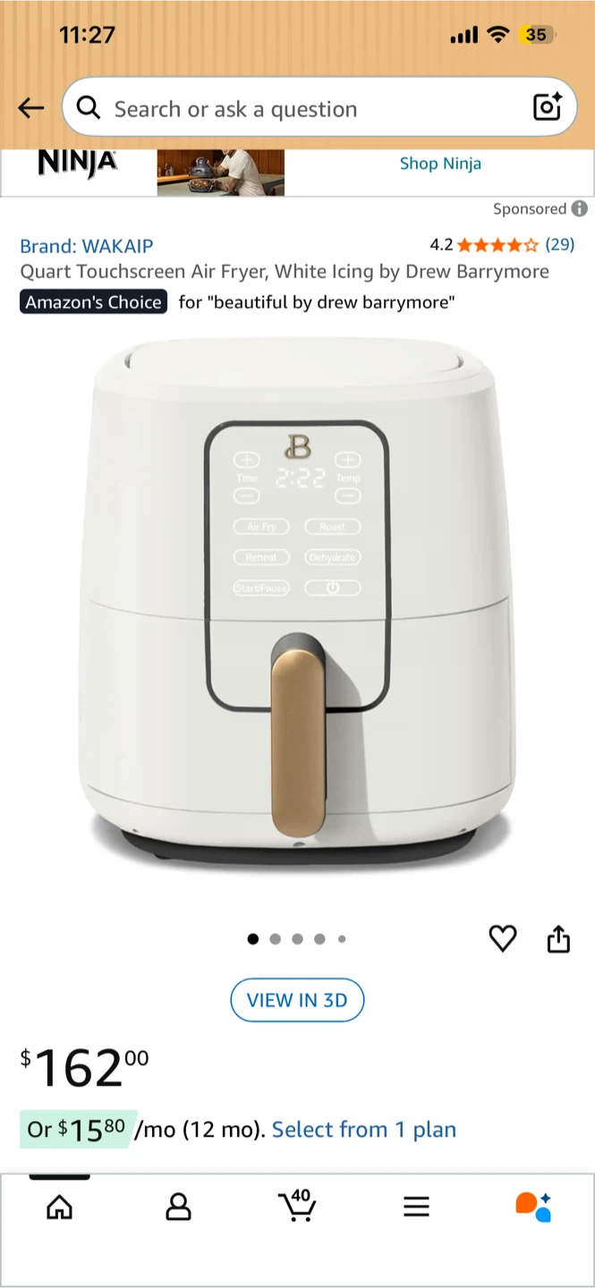 Beautiful by Drew Barrymore Air Fryer - White - photo 4