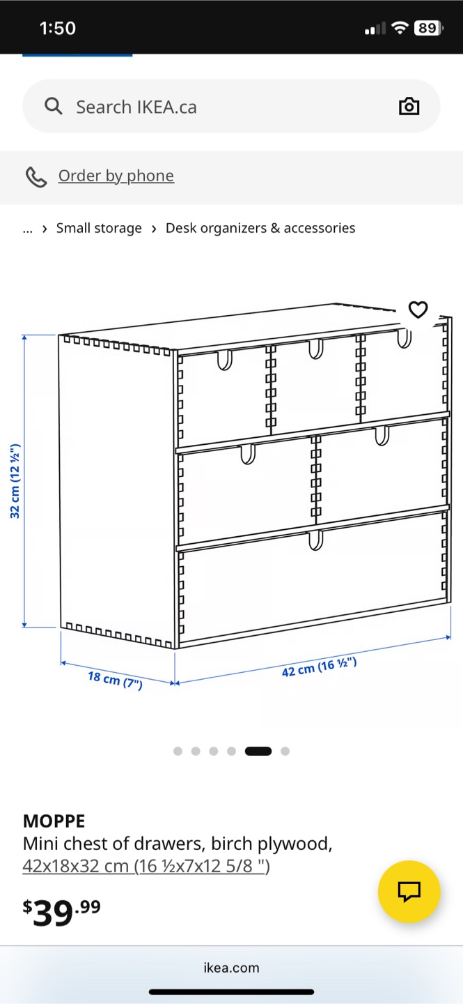 Small chest of drawers IKEA MOPPE - photo 3