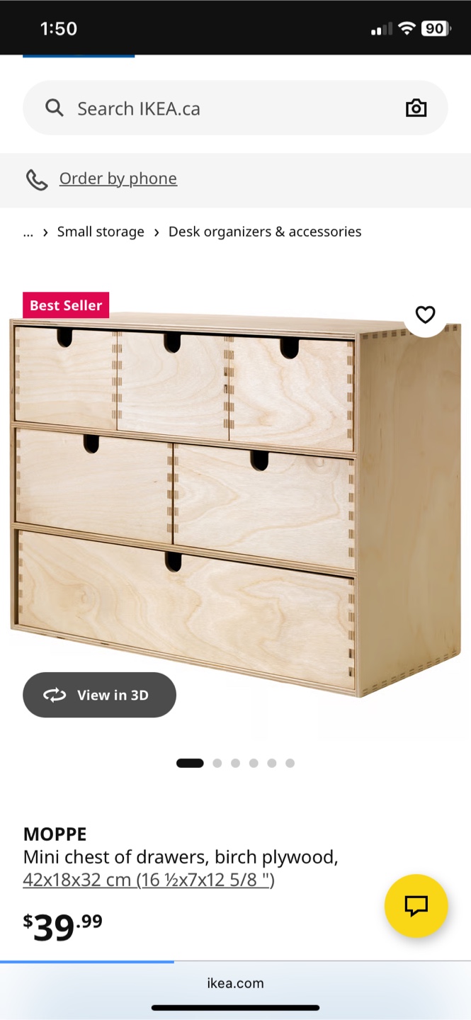 Small chest of drawers IKEA MOPPE - photo 2