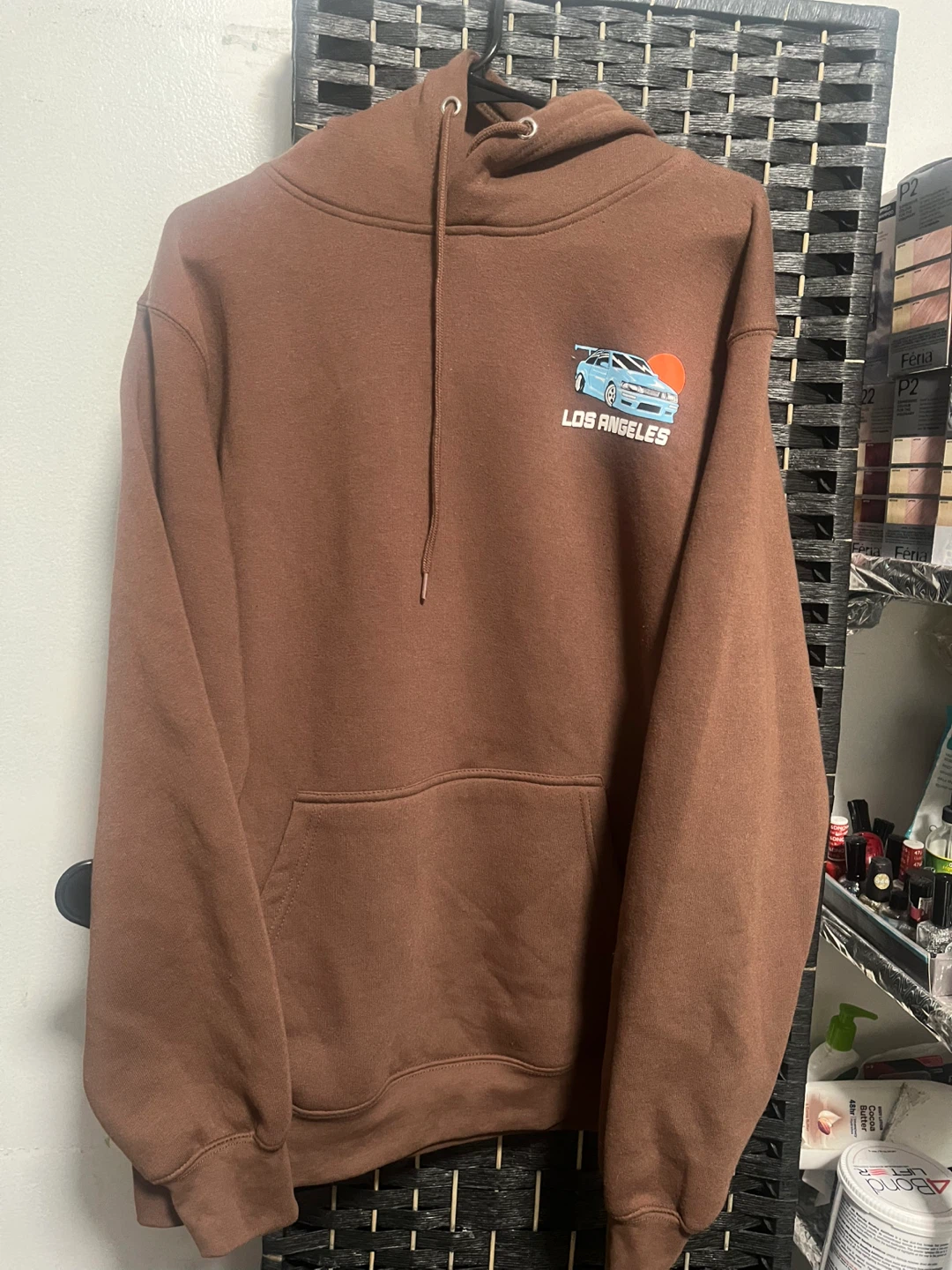 Brown Los Angeles Car Graphic Hoodie - photo 2