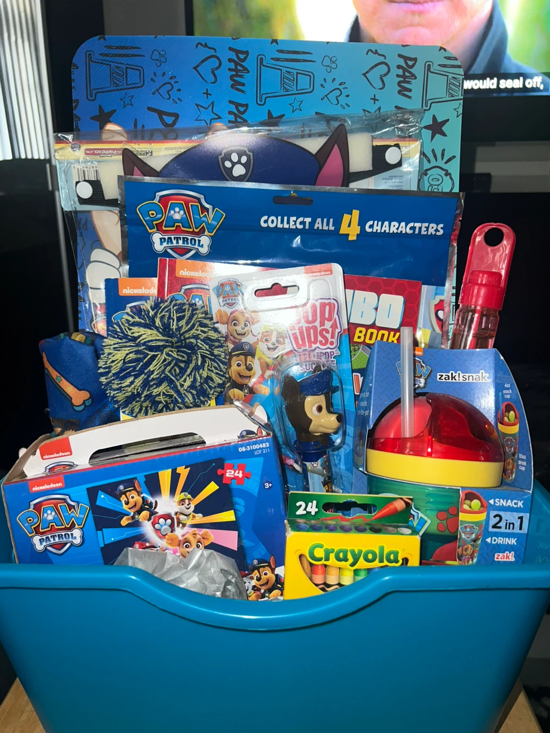 Paw Patrol Themed Gift Basket