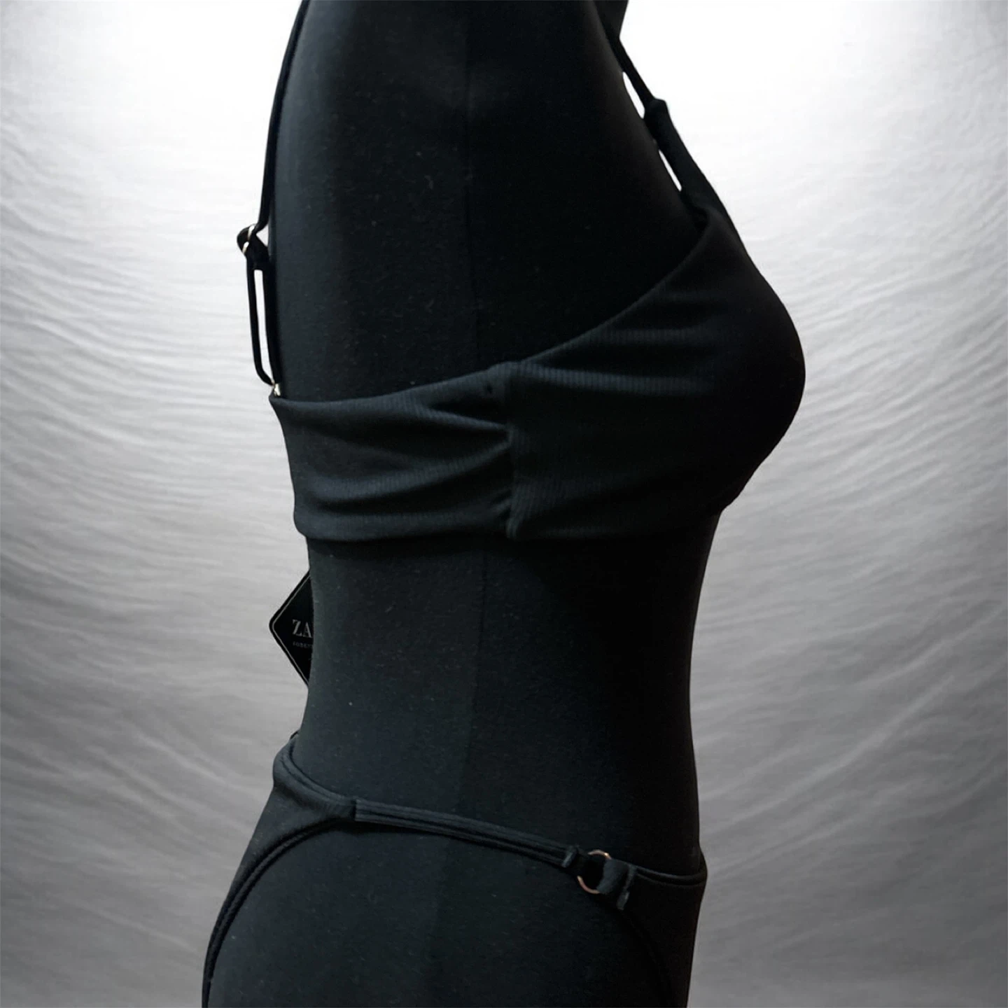 Zaful Black Ribbed Bikini Set - photo 3