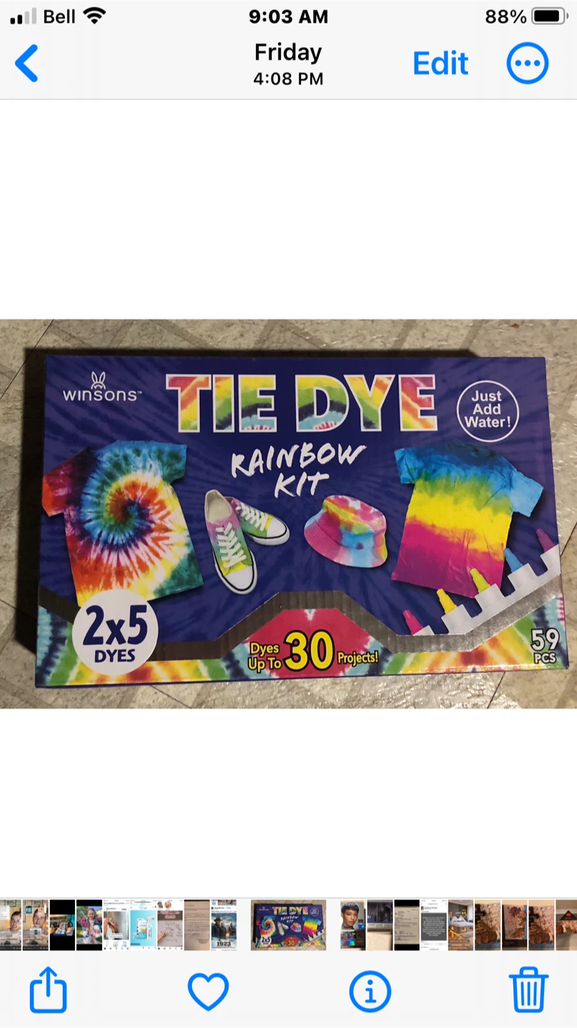 Winsons Tie Dye Rainbow Kit