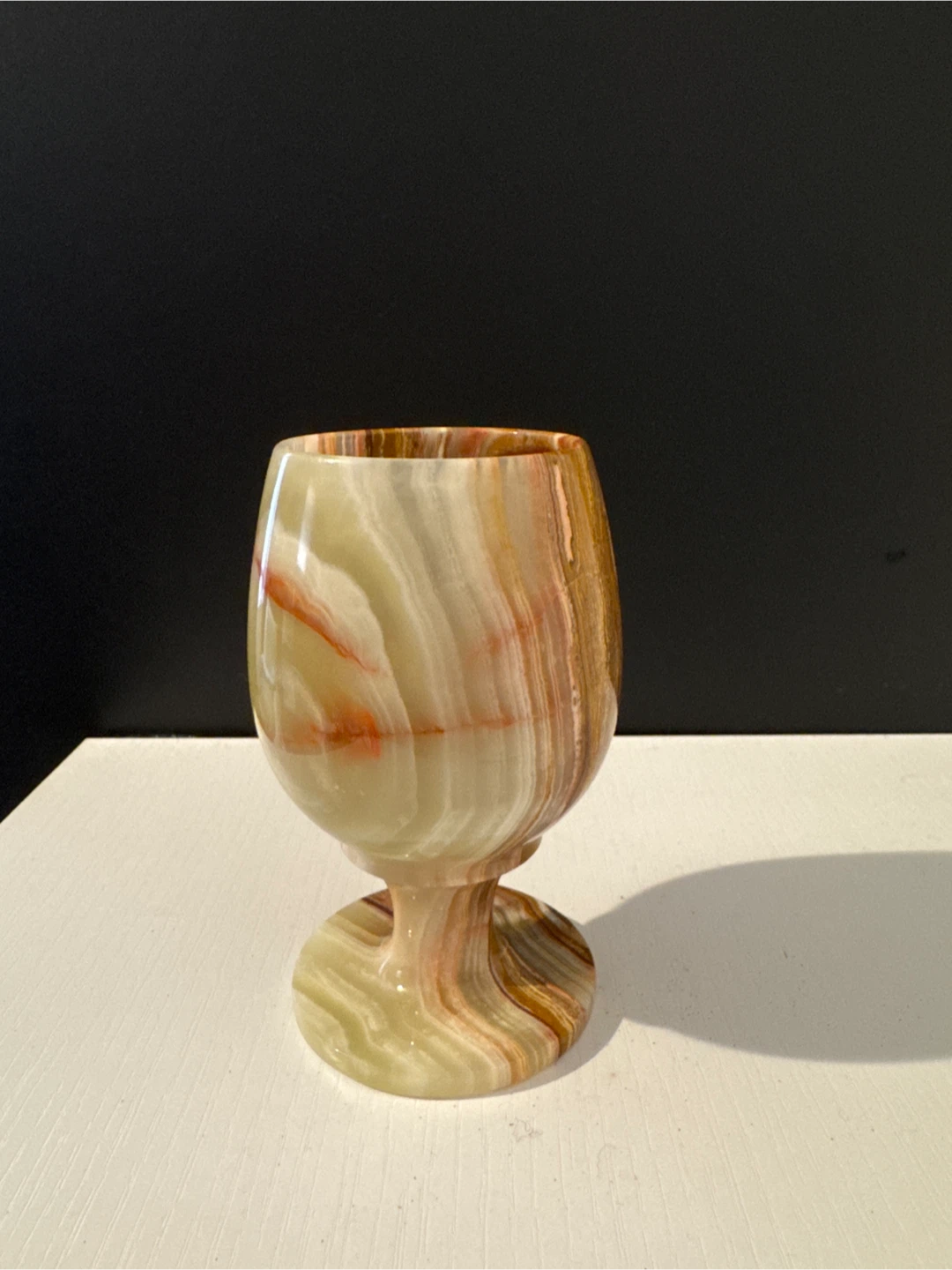 Carved Onyx Goblet