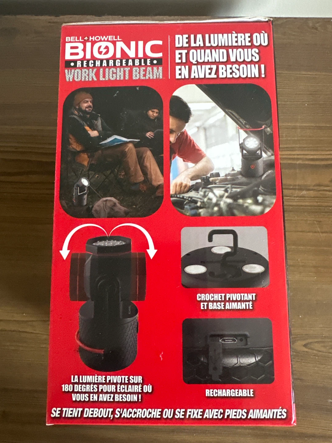 🥕Bell + Howell BIONIC Rechargeable Work Light Beam - photo 2
