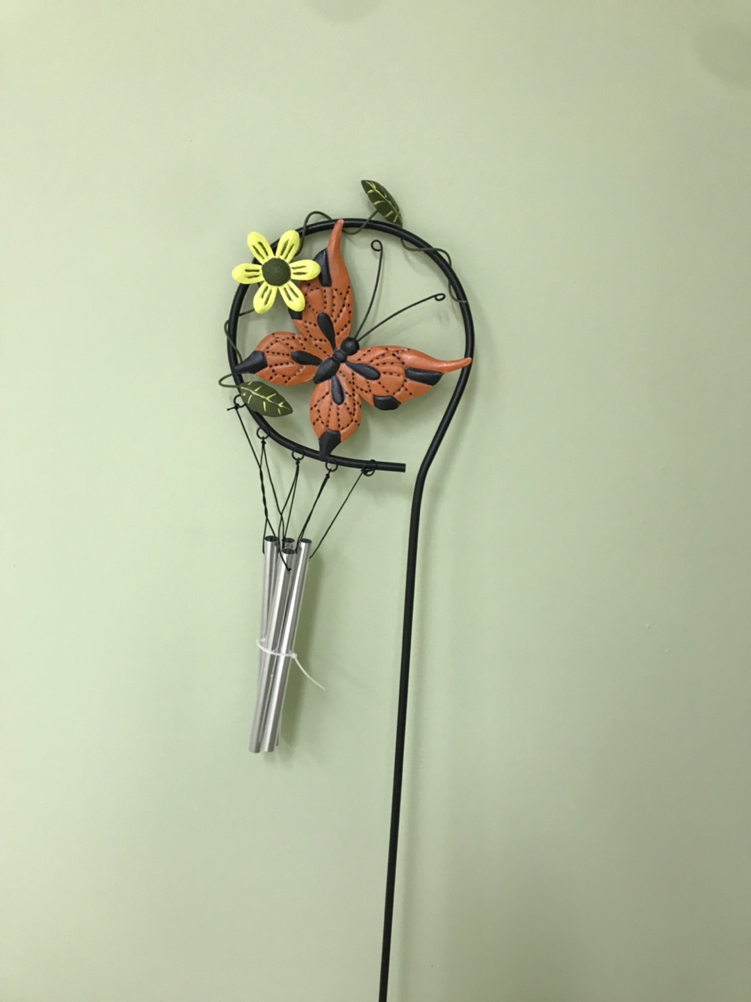 Metal Butterfly and Flower Wind Chime