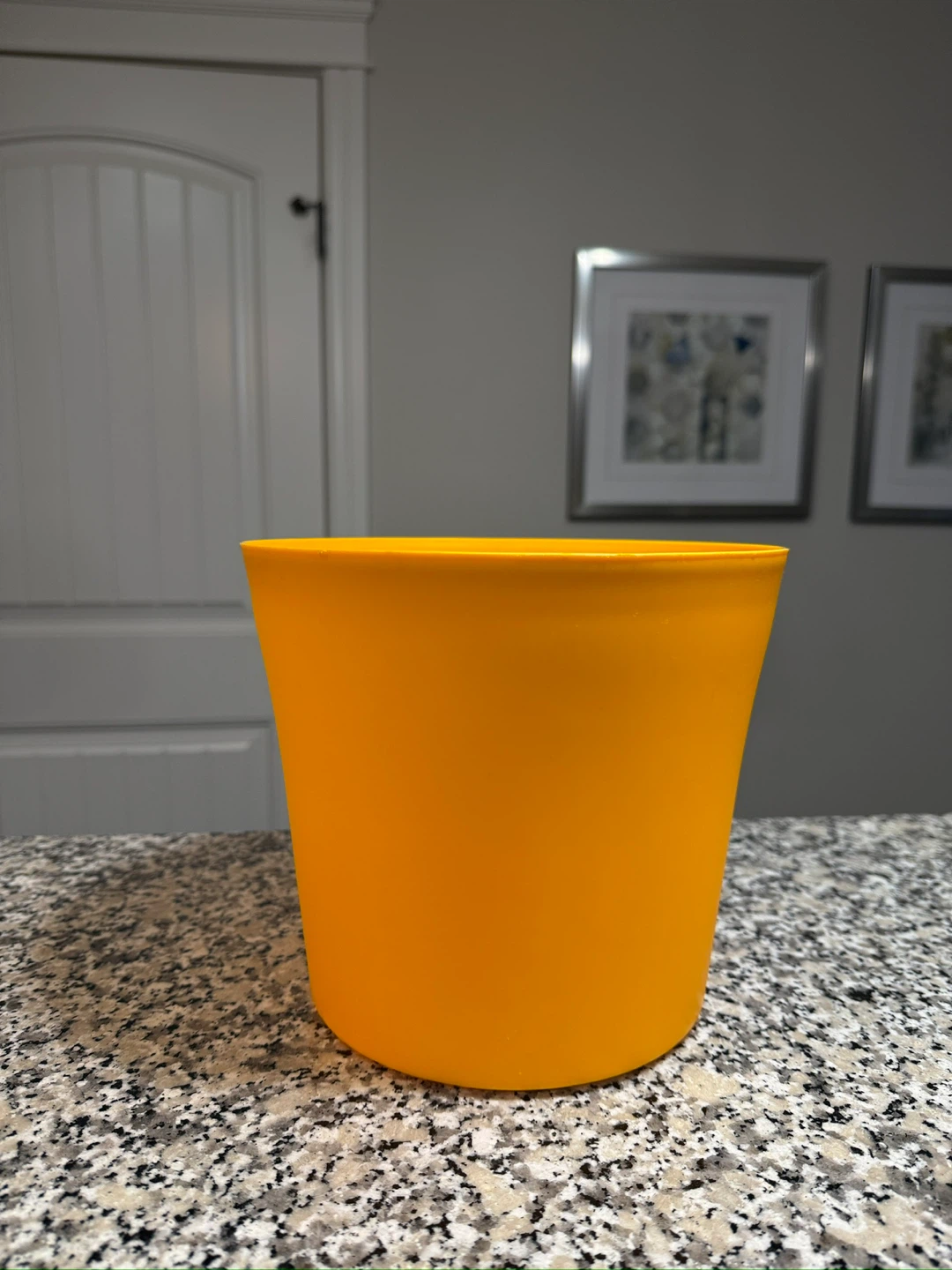 Orange Plastic Pot