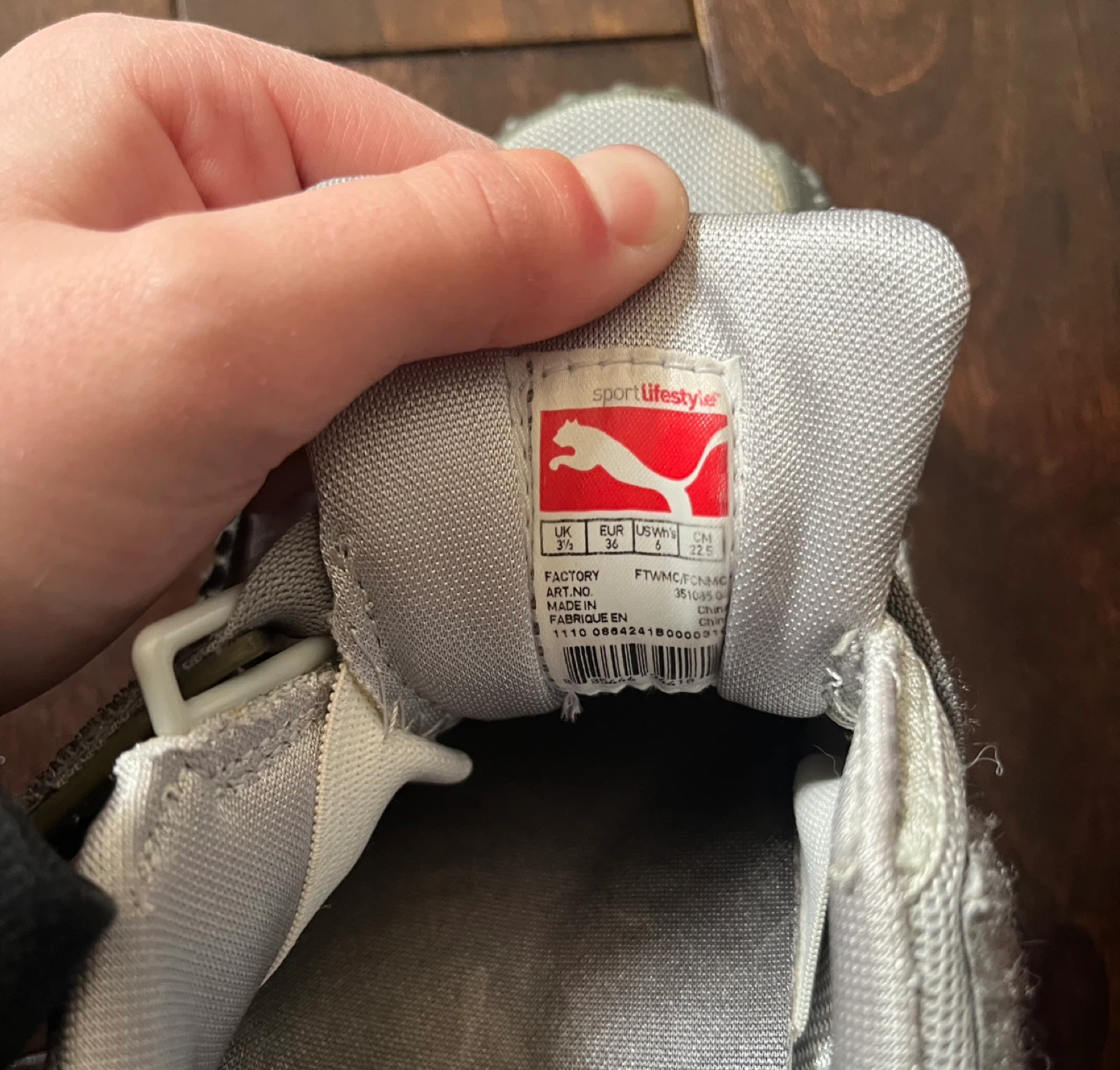 Puma Grey Slip-On Shoes - Size 6 Youth - photo 5
