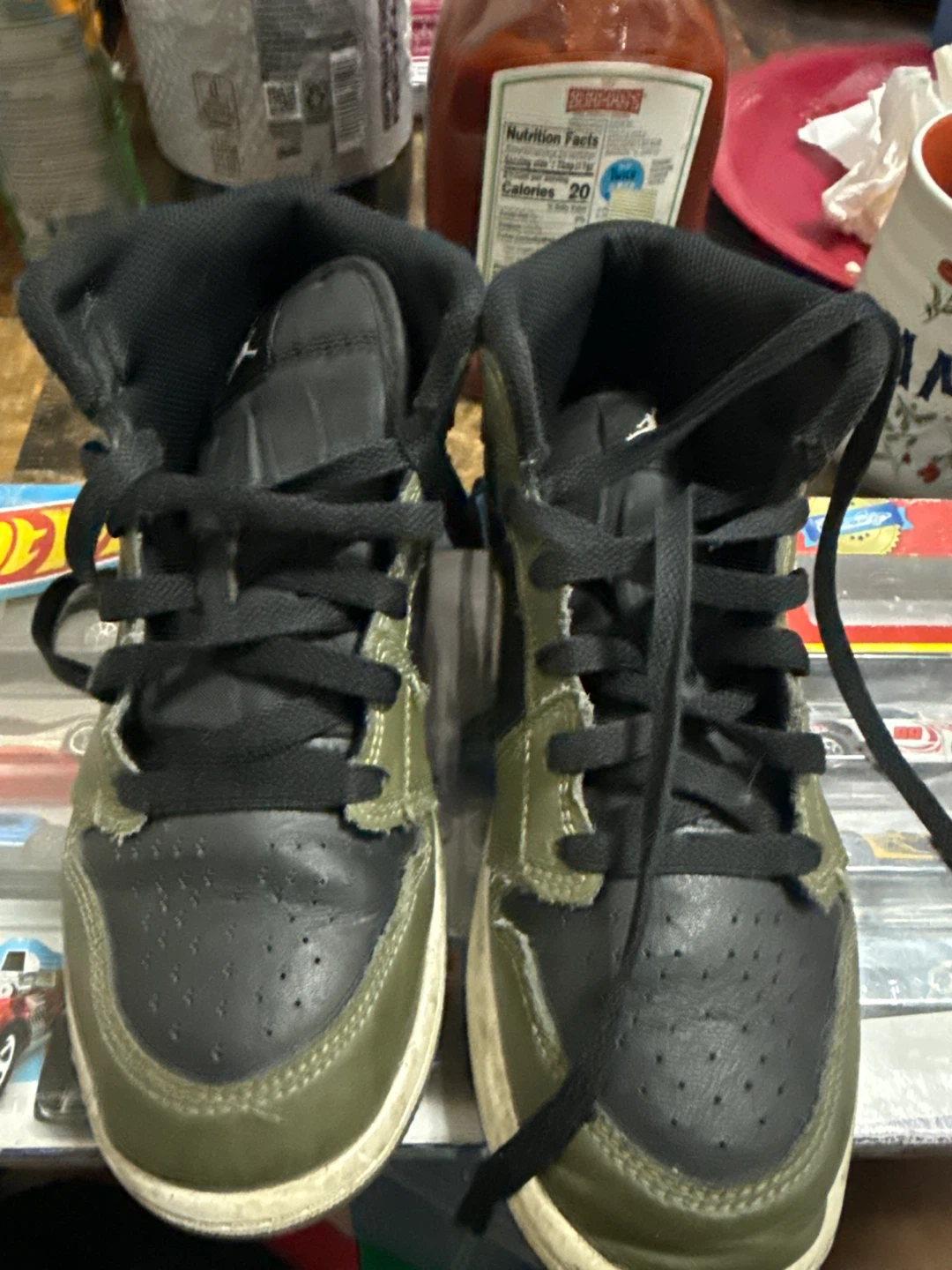 Air Jordan 1 Mid SE (GS) 'Olive Aura' DQ8424-092 Youth Size 2.5Y - photo 4