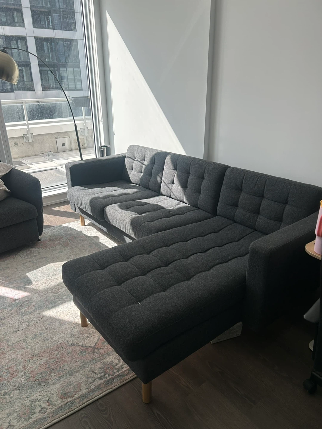 IKEA Morabo  Sectional couch sofa  - Dark Grey L Shaped