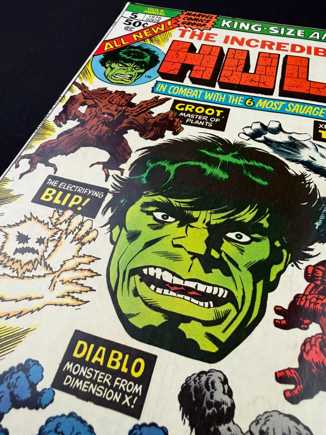 The Incredible Hulk King-Size Annual #5 Key Issue Comic Book - photo 2