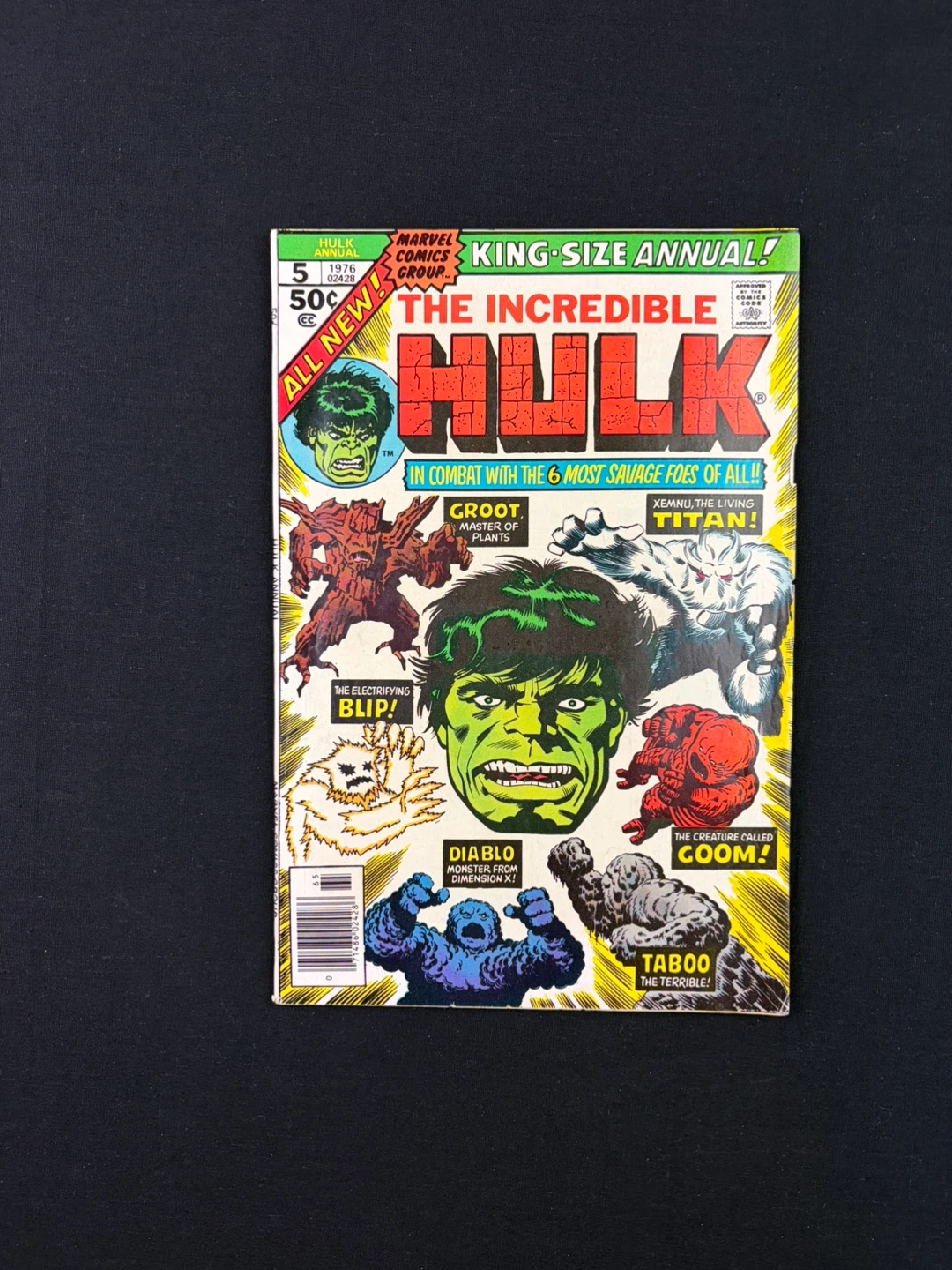 The Incredible Hulk King-Size Annual #5 Key Issue Comic Book