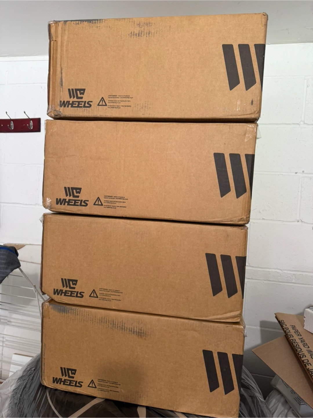 Cardboard boxes for packing and moving