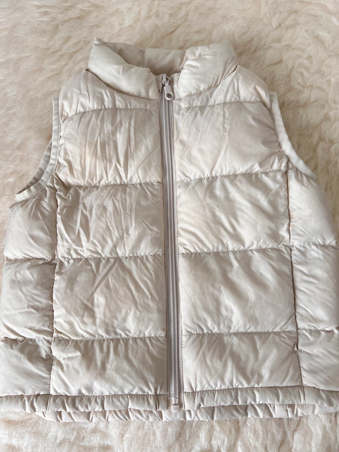 Lightweight Puffer Vest - Beige