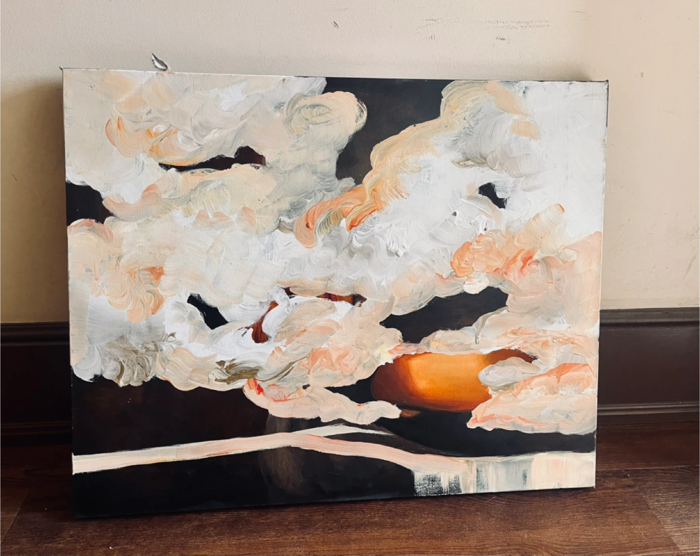 Original Oil Mixed Media Painting MCM Vibes