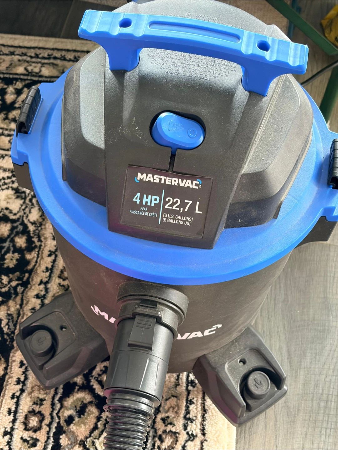Mastervac 4 HP Wet/Dry Shop Vacuum - 22.7 L - photo 3