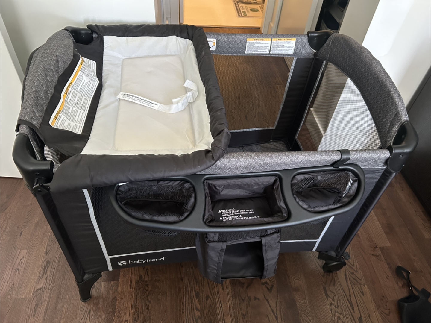 BabyTrend pack and play with changing station