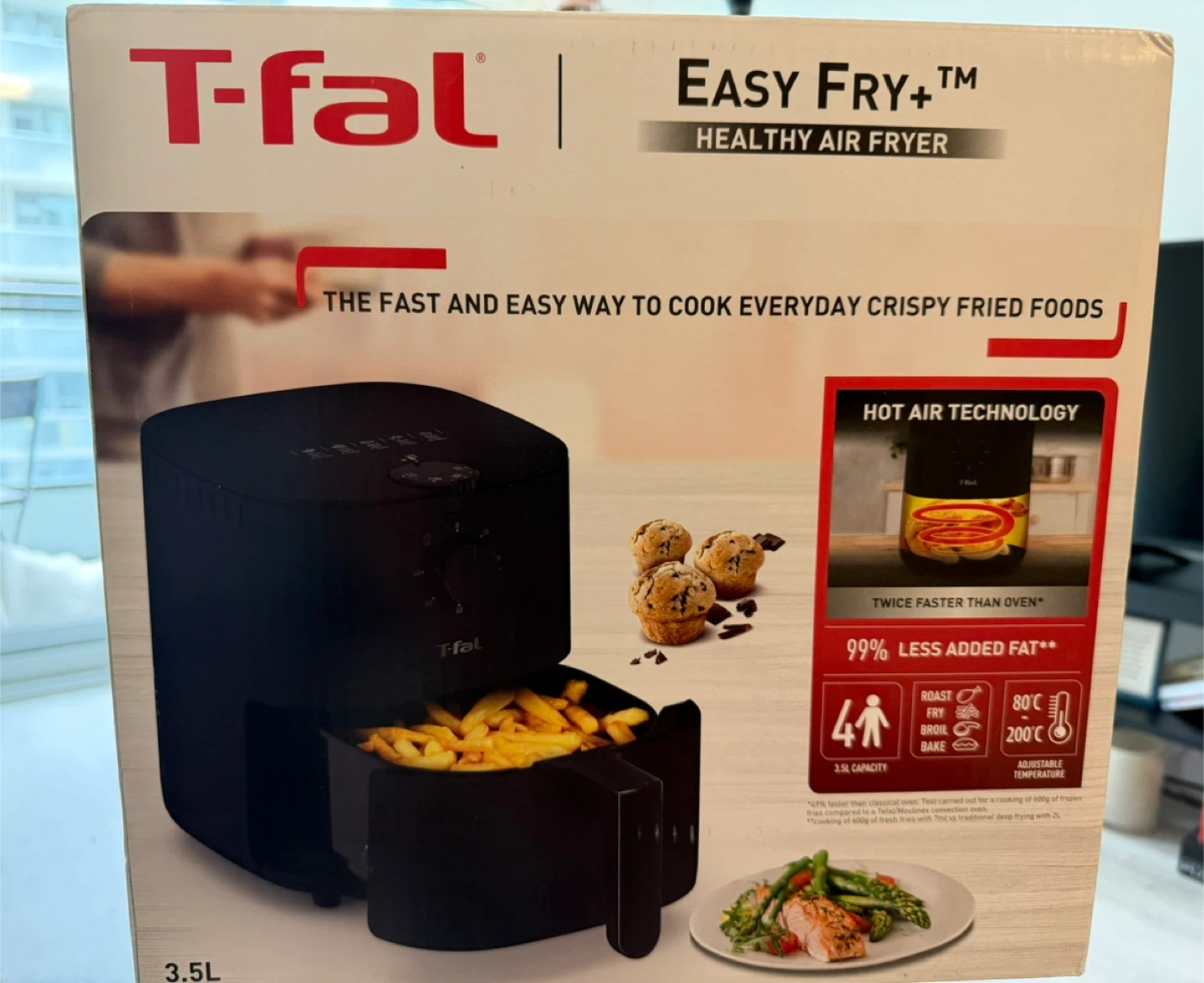T-fal Easy Fry+ Healthy Air Fryer 3.5L