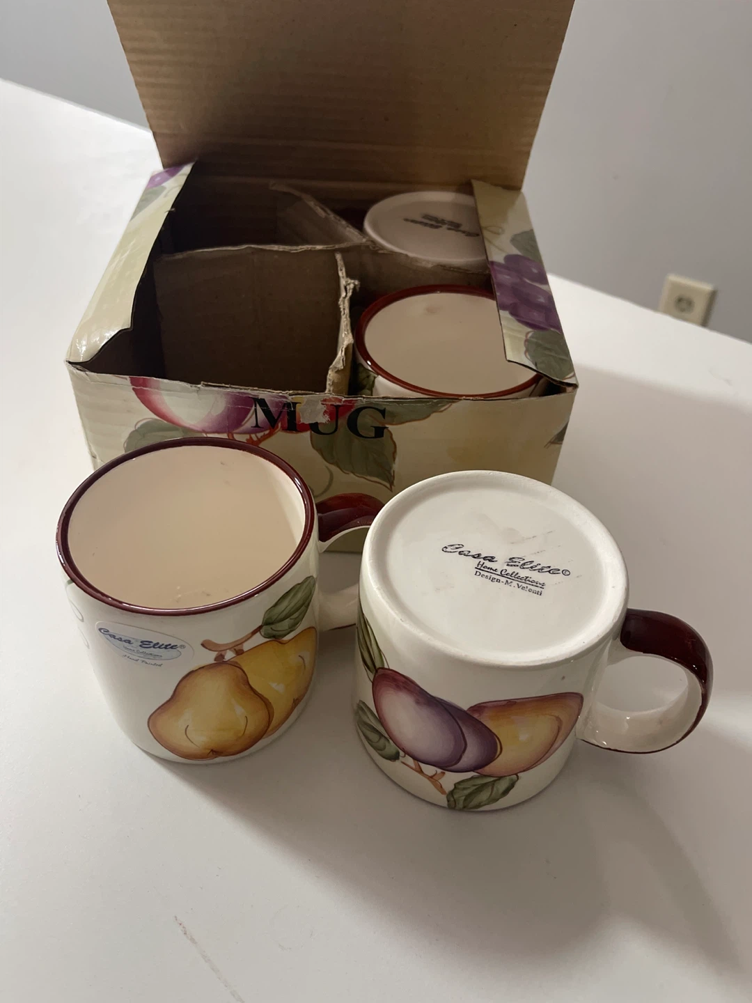 NEW Casa Elite Fruit Design Mugs Set (4) - photo 4