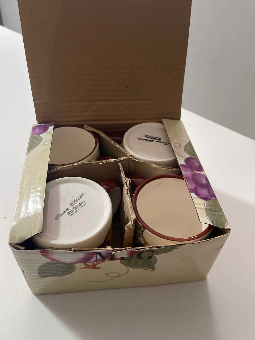 NEW Casa Elite Fruit Design Mugs Set (4) - photo 3