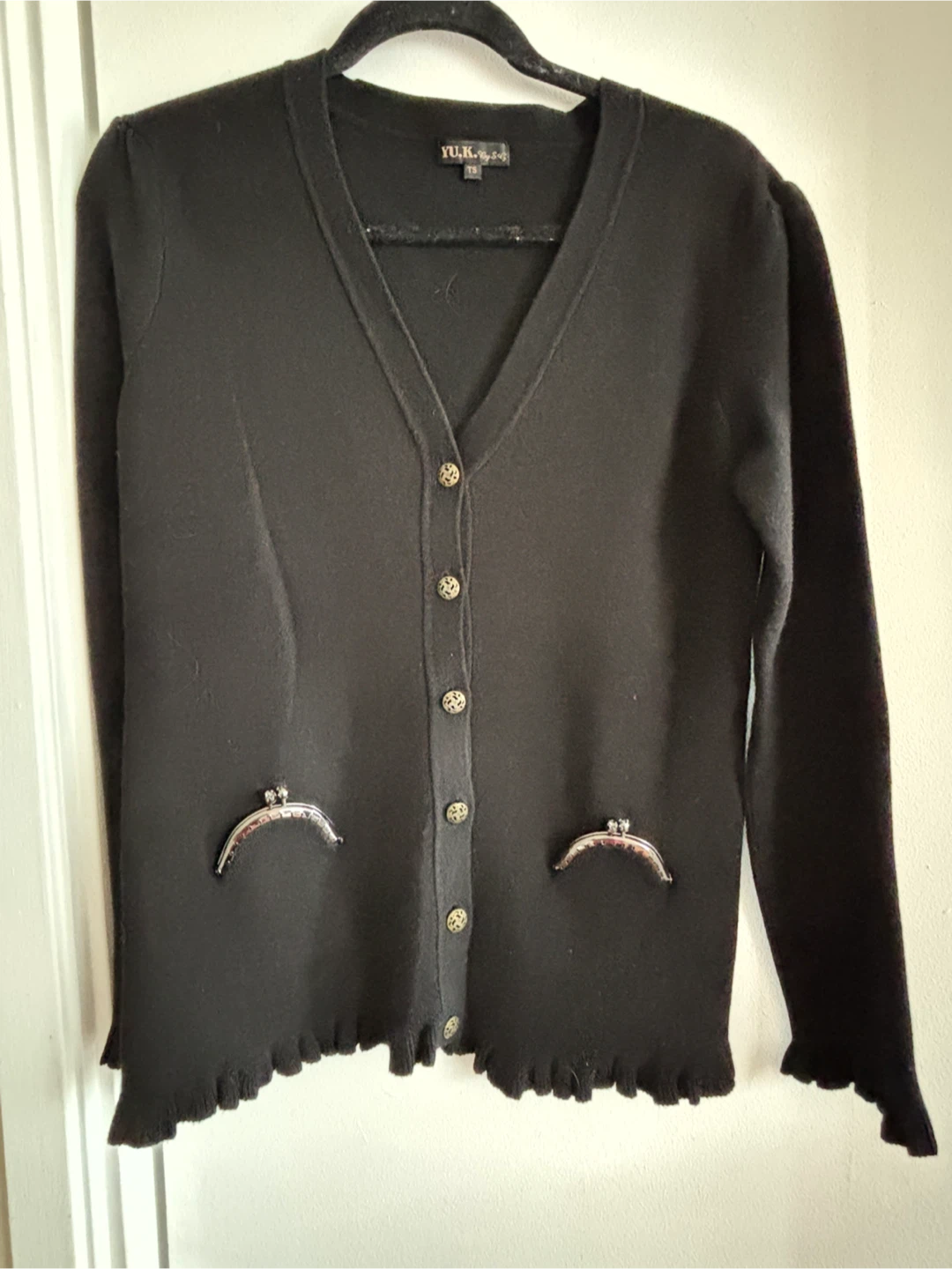 Yuka Paris  Cardigan with  pockets-purse - photo 2