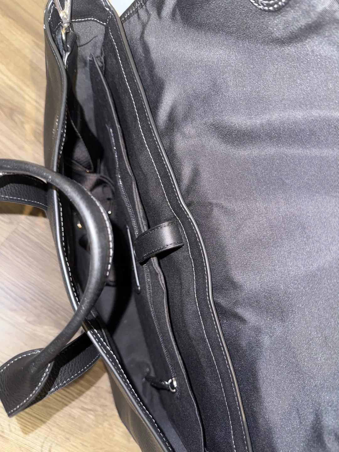 Black Coach Leather Briefcase - photo 4