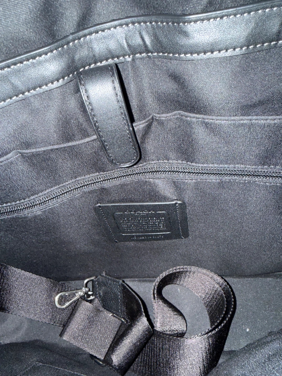 Black Coach Leather Briefcase - photo 5